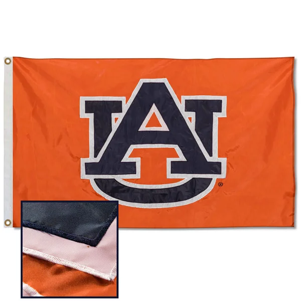 Auburn Tigers Nylon Embroidered Flag, 3 x 5 feet
