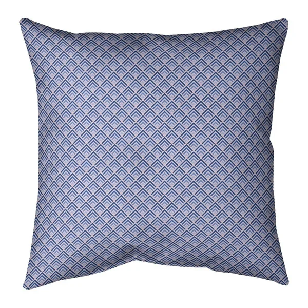 Classic Geometric Ombre Pattern Throw Pillow - 18 x 18 - Pink & Blue - Cotton