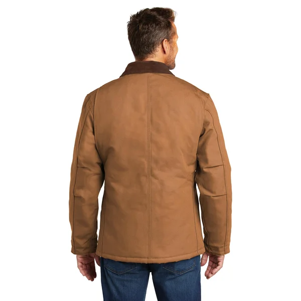 Carhartt Men's Brown Duck Arctic Quilt-Lined Traditional Coat