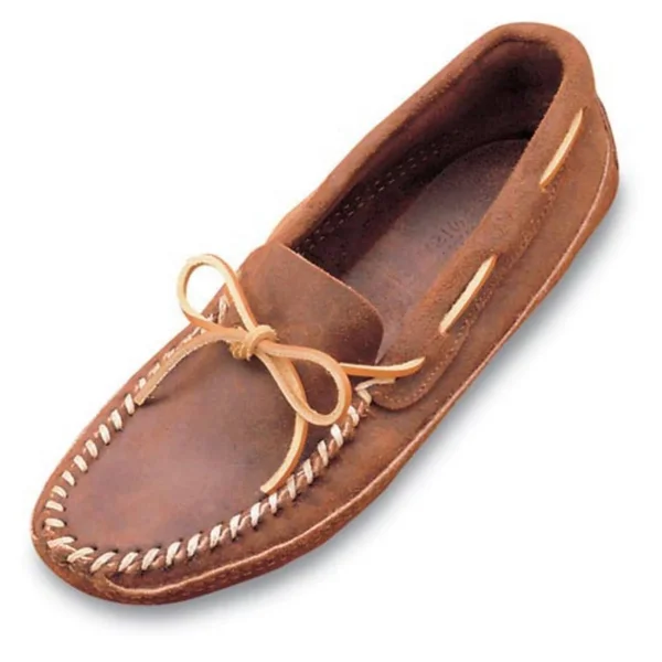 Minnetonka Double Bottom Softsole 10.5 Men's Brown