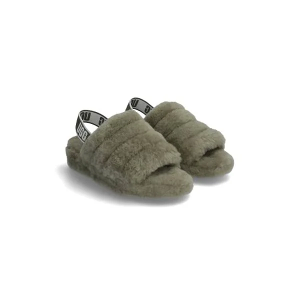 Ugg Women's Fluff Yeah Slide Burnt Olive - 10