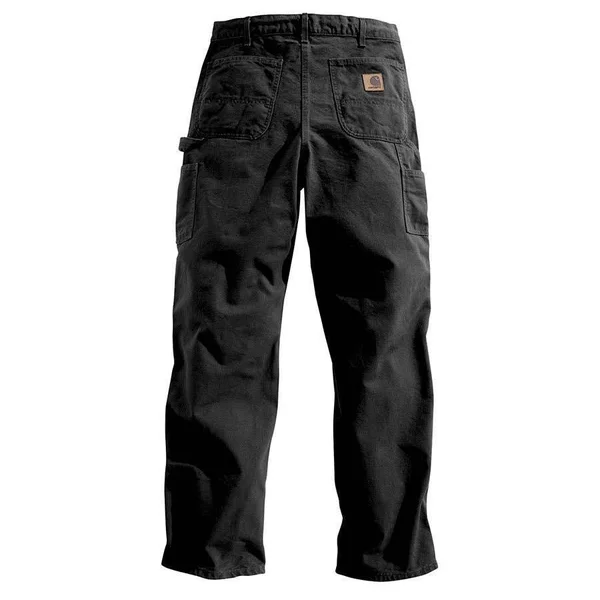 Carhartt Men's Washed Duck Work Dungaree - Black - 30 - 54
