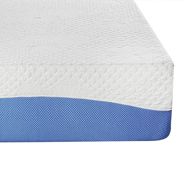 Olee Sleep 10 inch Gel Infused Layer Top Memory Foam Mattress Blue - Cal King