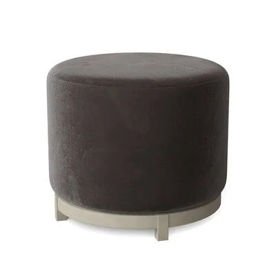 Shannon 22x22 Round Cocktail Ottoman Fairfield Chair Body Fabric: 9953 Mink, Leg Color: Espresso