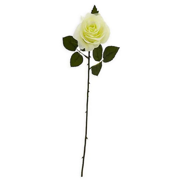 Nearly Natural Artificial White Roses (Set of 24)