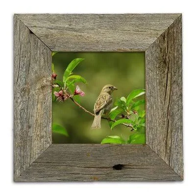 Denice Matte Wood Frame Set Loon Peak Color: Weathered Gray - Picture Size: 14x22 x 16x22