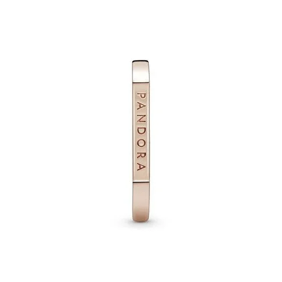Pandora Logo Bar Stacking Ring - Size 5, Gold, 189048C00-50