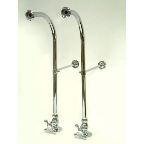 Kingston Brass CC451MX Vintage Rigid Freestanding Supplies with Stop Polished Chrome