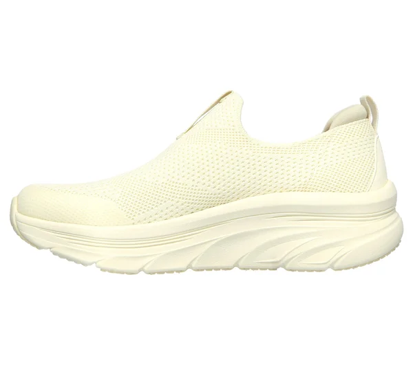 Skechers Women's Relaxed Fit: D&Lux Walker - Quick Upgrade Slip-On Walking Shoes - Off White, 7.5