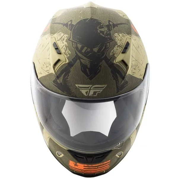 Fly Racing - 73-8371-6 - Revolt Liberator Helmet Gloss White/Black 2x