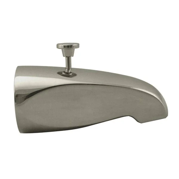 Westbrass D3112-07 Rear Diverter 5-1/2 in. Tub Spout - Satin Nickel