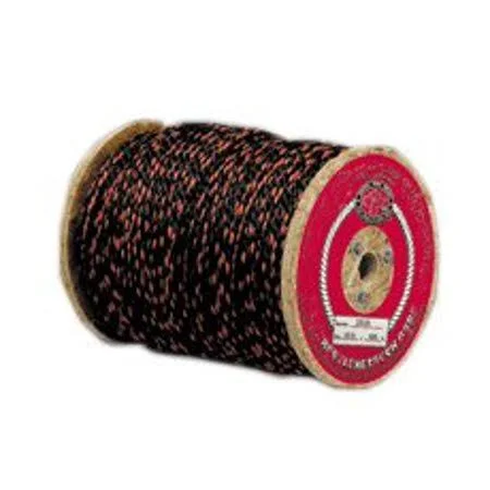 Twisted Polypro Truck Rope - Black/Orange, 7/16 inch x 600', Size: One Size