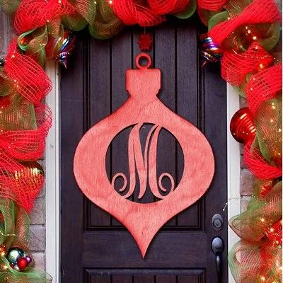 Christmas Ornament Decorative Holiday Sign The Holiday Aisle Color: Red - Letter: Z