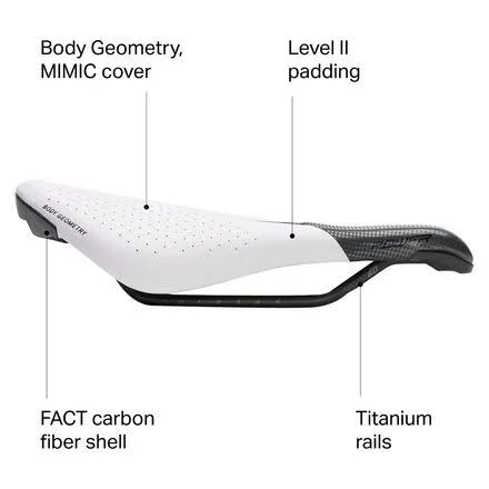 Specialized Power Pro Saddle with Mimic - Women's White - 155mm