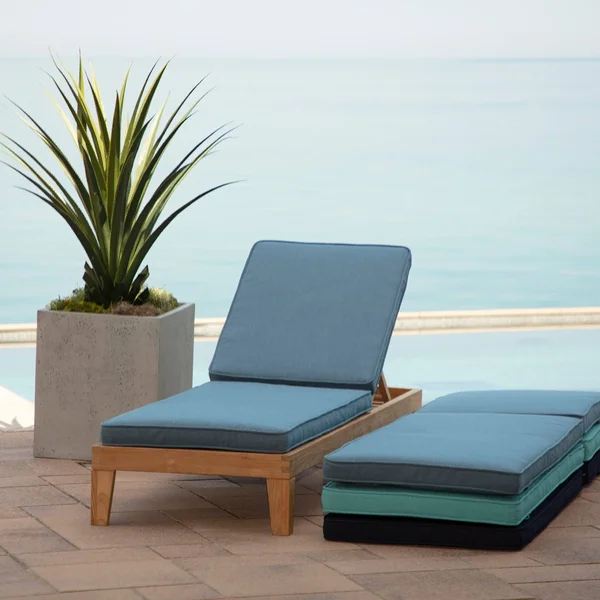 Arden Selections Oasis 80 x 26 in. Outdoor Chaise Cushion - Dark Olive Green