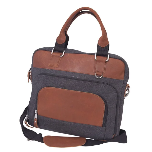 Canyon Outback Leather Grey Wool & Leather Jonah Briefcase