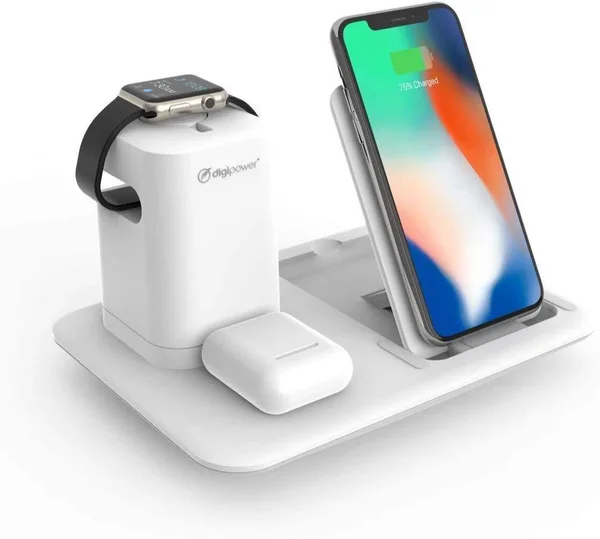 3-in-1 Wireless Charging Station for iPhone, Apple Watch & AirPods