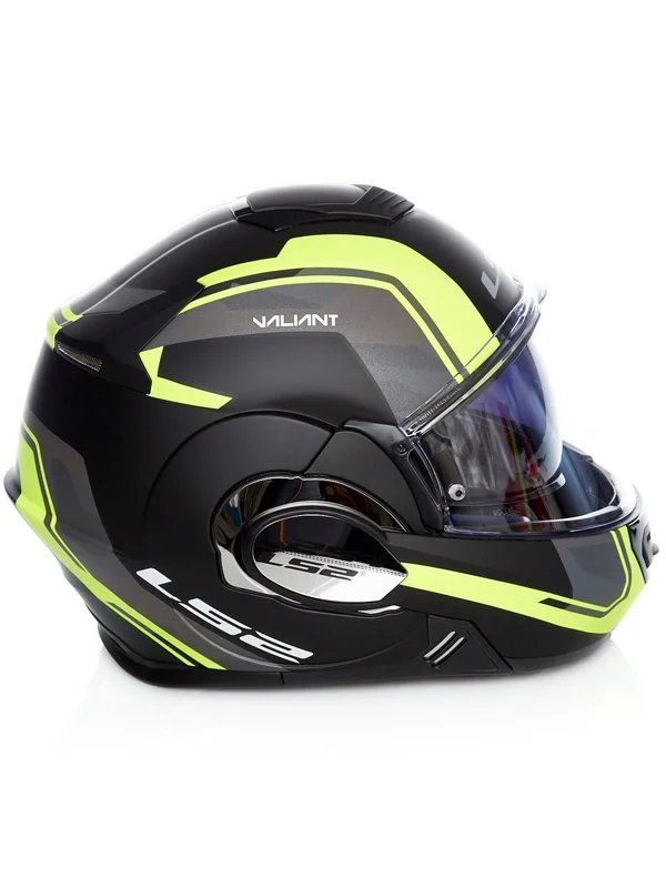 LS2 FF399 Valiant Line Helmet Black Yellow 2XL