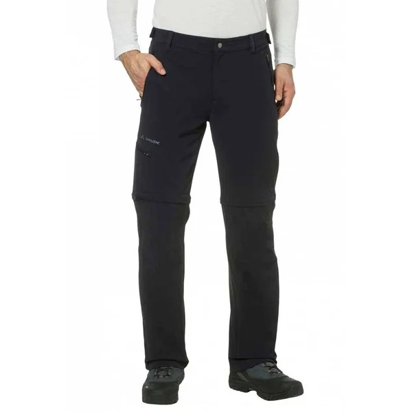 Vaude Mens Farley Stretch T-Zip Pants II Black