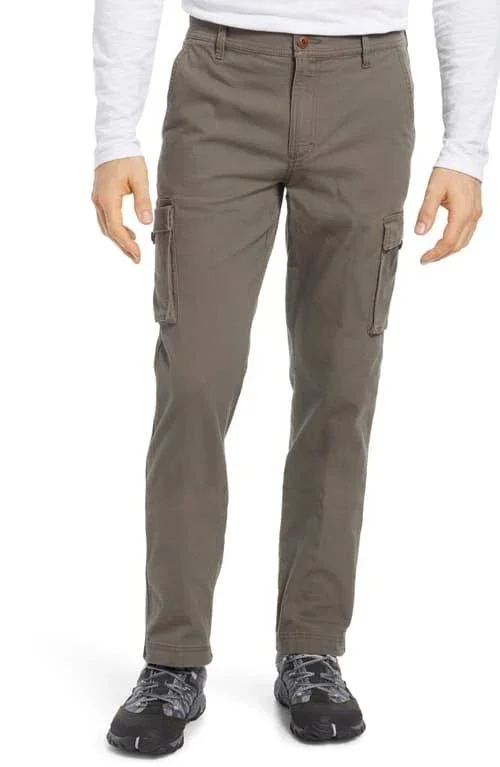 Men's L.L.Bean Men's BeanFlex Canvas Cargo Pants - Size 34 - Brown