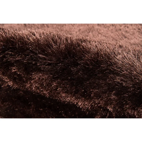 Momeni Luster Shag Carbon Rug - 4& Round