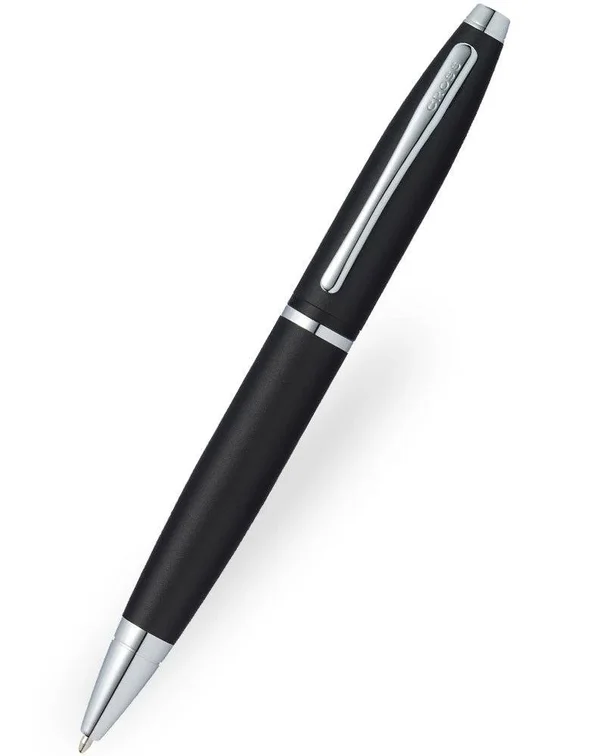 Cross Calais Matte Black Ballpoint Pen & Trackr Pouch Set