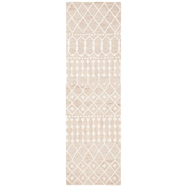 Blossom Collection BLM115B Rug Beige - Ivory, Runner 2&-3x22 x 9&