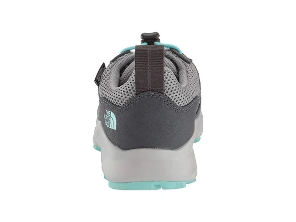 The North Face Juniors& Hedgehog Hiker II Waterproof Shoe - 1 - Blackened Pearl, Aqua Splash