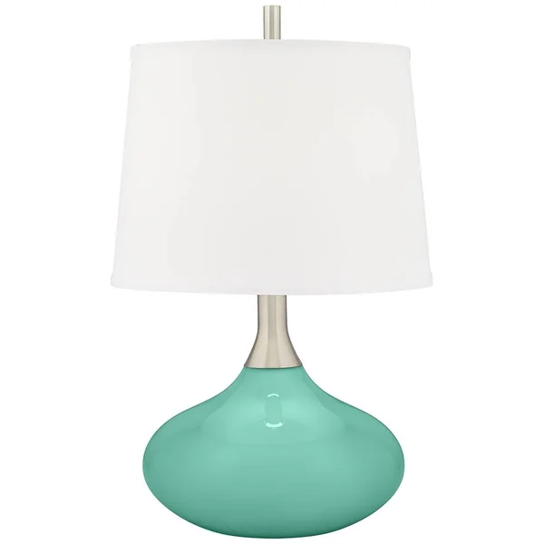 Color + Plus Larchmere Felix Modern Table Lamp, Green