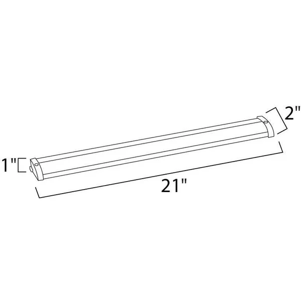 Maxim 89902WT CounterMax MX-L120-LO 21x22 Under Cabinet, White