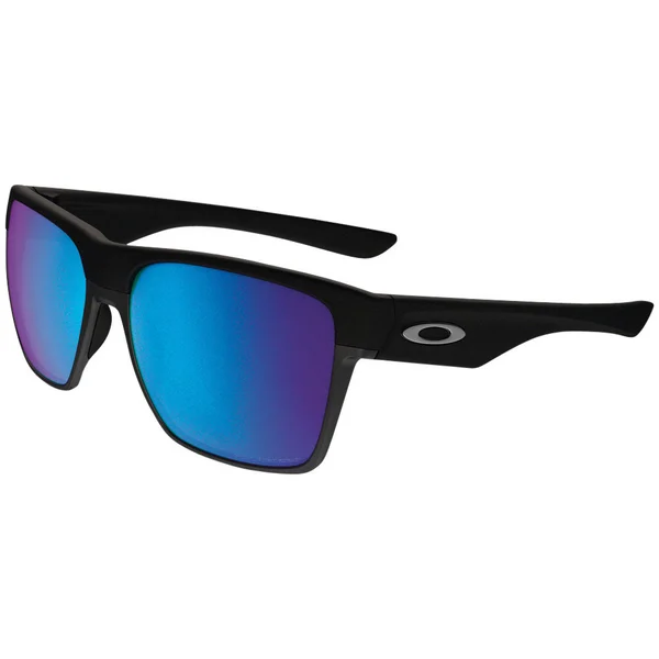 Oakley Men's Twoface Iridium Square Sunglasses - Polarized Blue Lens - Extra Large