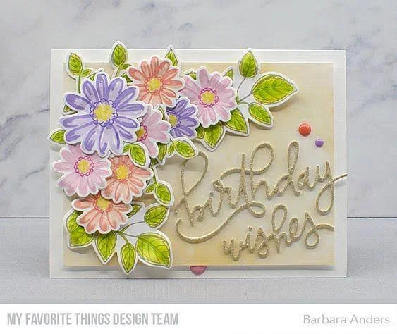 My Favorite Things Painted Petals Clear Stamps