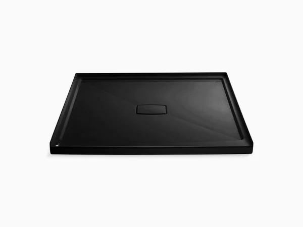 KOHLER K-9395-96 Archer 60 In. x 60 In. Single Threshold Center Drain Shower Base with Removable Cover - Biscuit