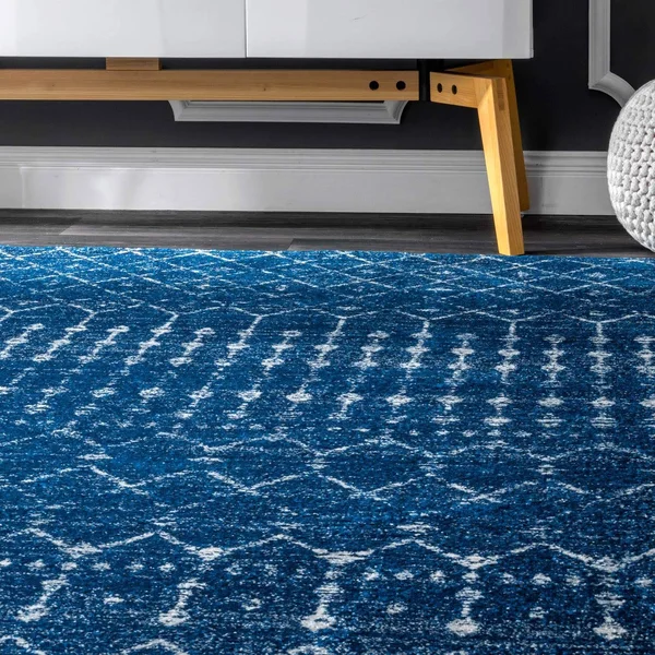 nuLOOM Rugs Moroccan Blythe Blue 9& 10x22 x 14& Area Rug