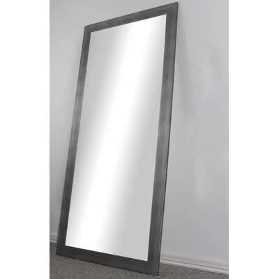 Body Floor Full Length Mirror Size: 65.5x22 H x 30.5x22 W - Finish: Silver