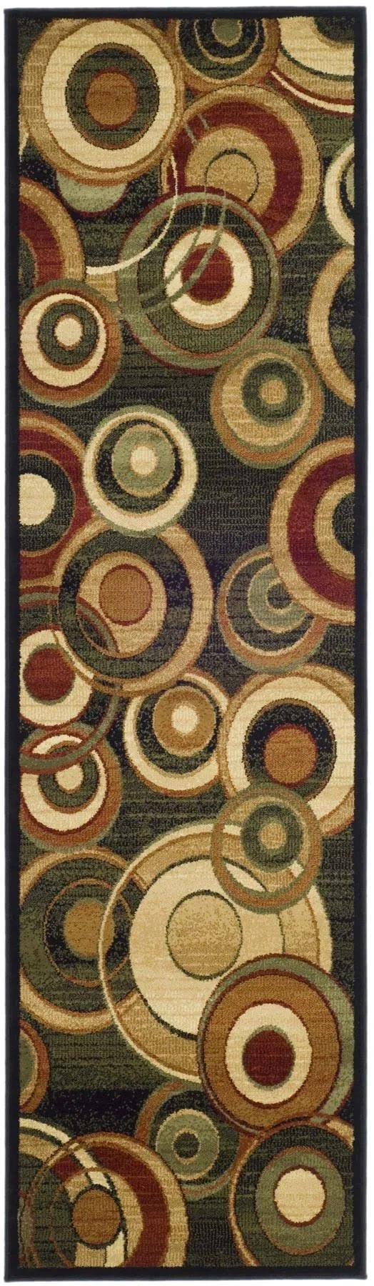 Safavieh Lyndhurst LNH225B 2&3x22 x 10&0x22 Runner Black, Multi Area Rug