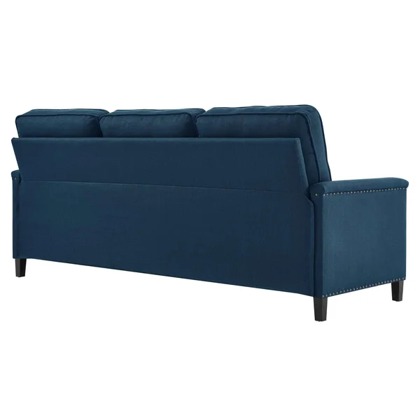 Ashton Upholstered Fabric Sectional Sofa Light Gray Modway
