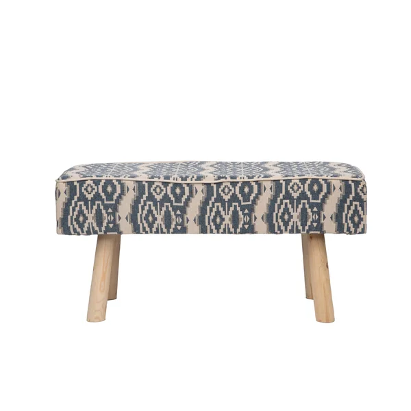 Spitiko Homes Upholstered Bench 43x16x17 inch - Blue