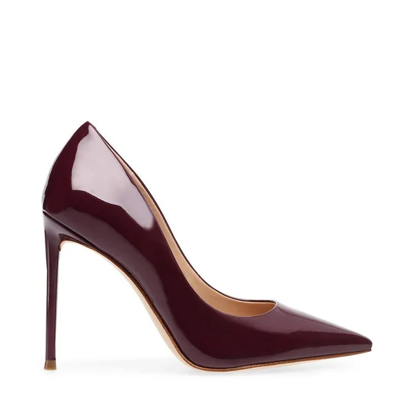 Steve Madden Vala Burgundy Patent, Size 6