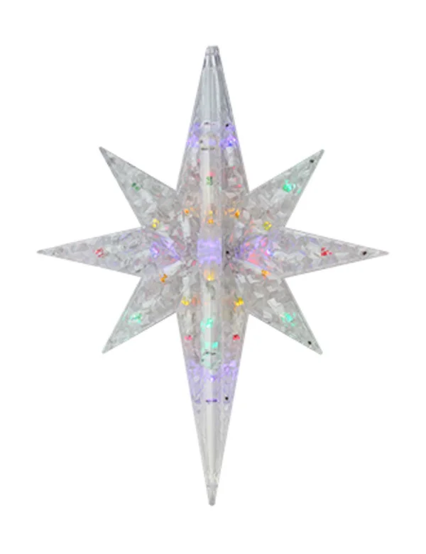 Northlight 19x22 LED Multi Twinkling 3D Bethlehem Star Hanging Christmas Decoration