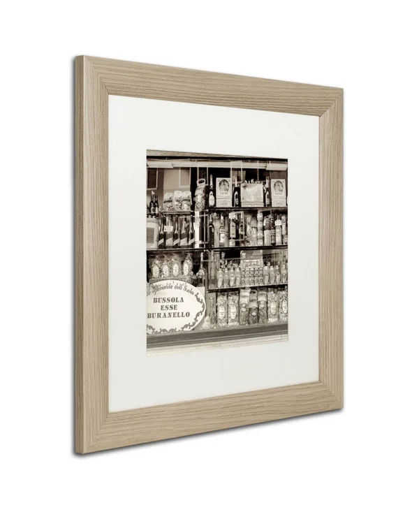 Trademark Art Brussola Esse Buranello' Matted Framed Art