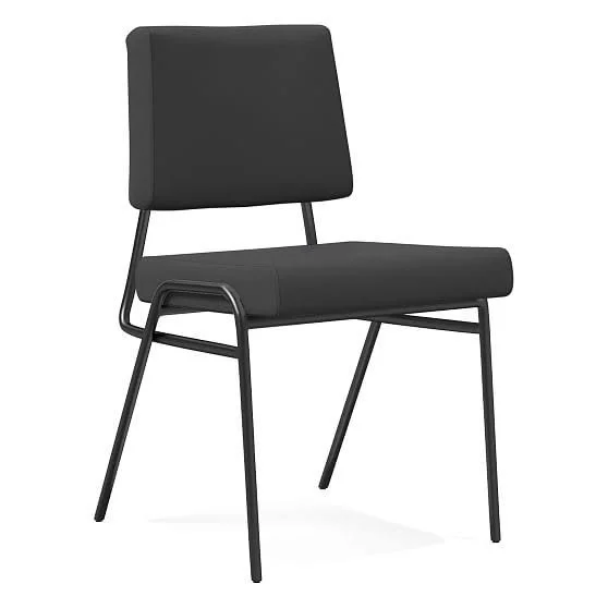 Wire Frame Dining Chair - Sierra Leather, Gray, Antique Bronze