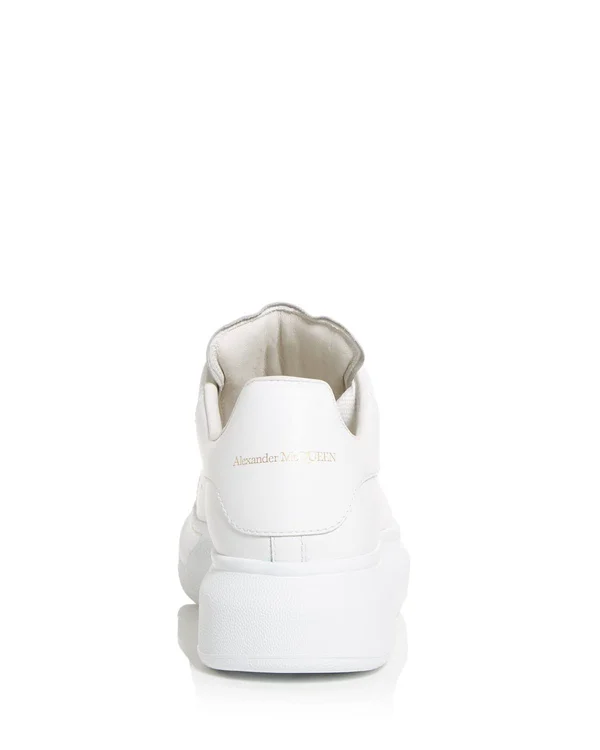 Alexander McQueen Women's Leather Sneakers - White, 5 US