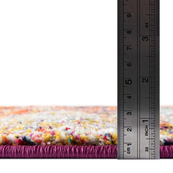 Unique Loom Geometric Trellis Frieze Runner Rug, Multi, 2& x 6&