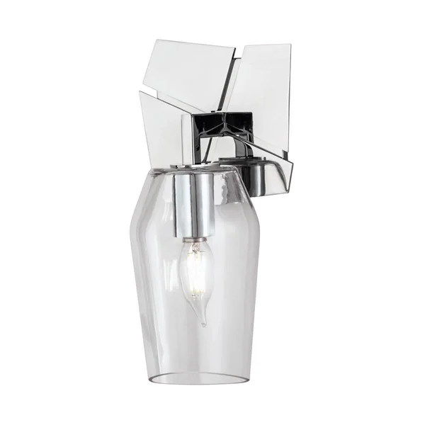 Norwell Lighting-8161-CH-CL-Gaia - One Light Wall Sconce Chrome
