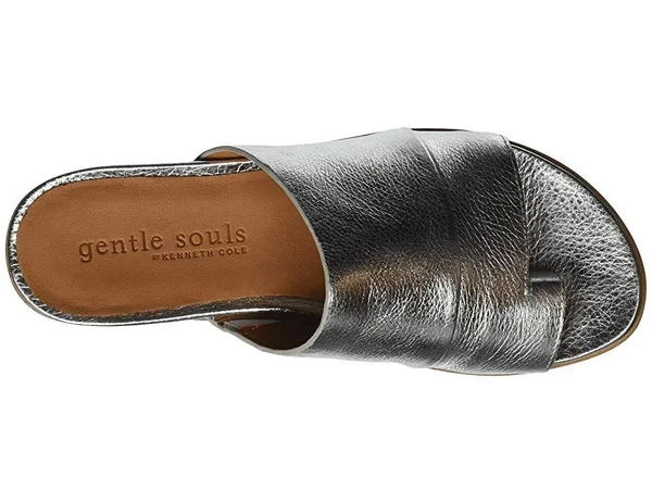 Women's Gentle Souls Lavern Slide Sandal, Size: 8, Silver
