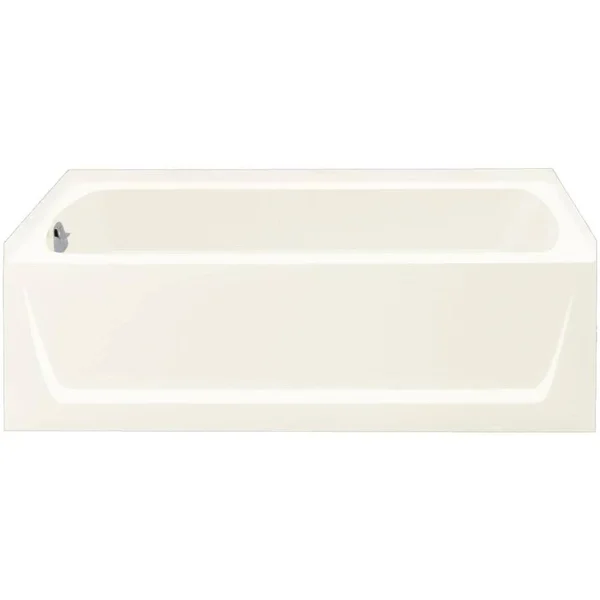 Sterling Medley 30.25-in W x 60-in L White Vikrell Rectangular Left-Hand Drain Alcove Bathtub - 71171810-0