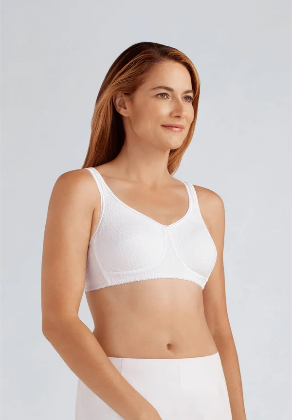 Amoena Mona Wire-Free Soft Bra - White