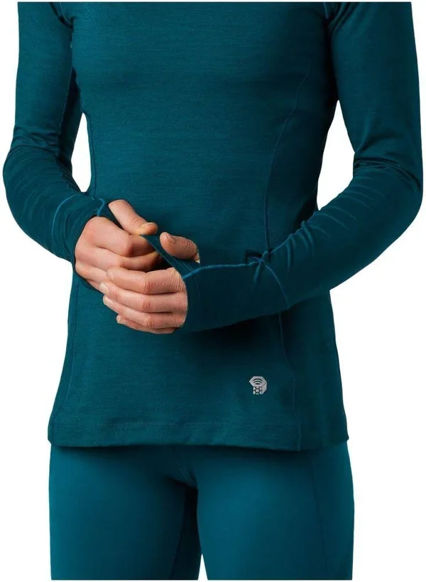 Mountain Hardwear Ghee Long Sleeve Crew - Women's Shark/Heather, XL