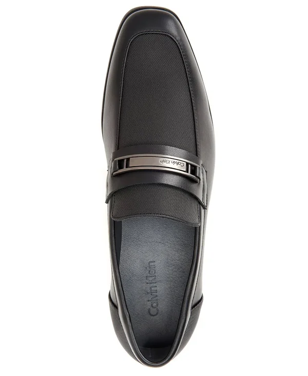 Calvin Klein Men's Jameson Loafer, Black Leather